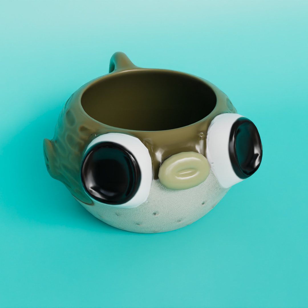 Pufferfish Mug main render