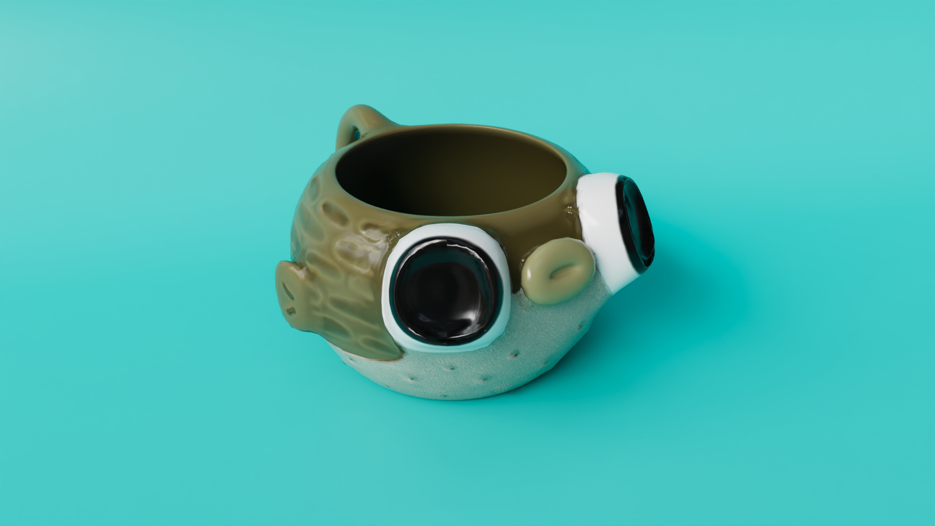 Pufferfish Mug render